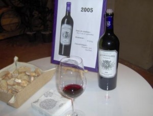 An excellent 2005 from La Conseillante at the chateau