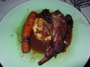 Roast rabbit chez Zwick...