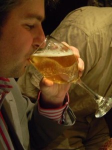 Daniel chugging