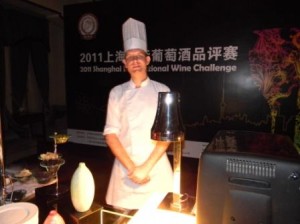 Dutch pastry chef at gala dinner