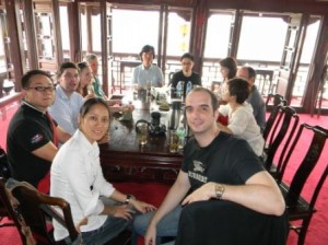 In the tea room