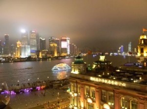 Shanghai night skyline