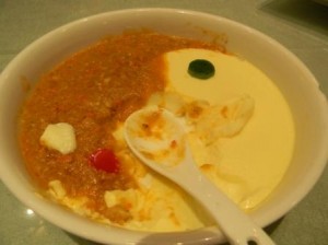 Spicy custard
