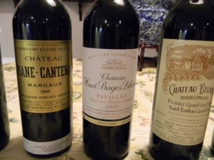A flight of 2000 Bordeaux