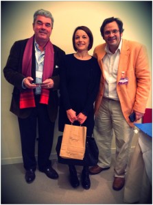 Just after the vertical, all smiles, with Olivier Bernard and master class participant Manola Fongaro